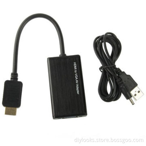 Wholesale wireless Full HD 1080P HDMI to VGA AV adapter, length 27cm, 4G smartphoneNew